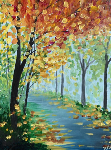 8+ Fall Trees Painting Tutorial